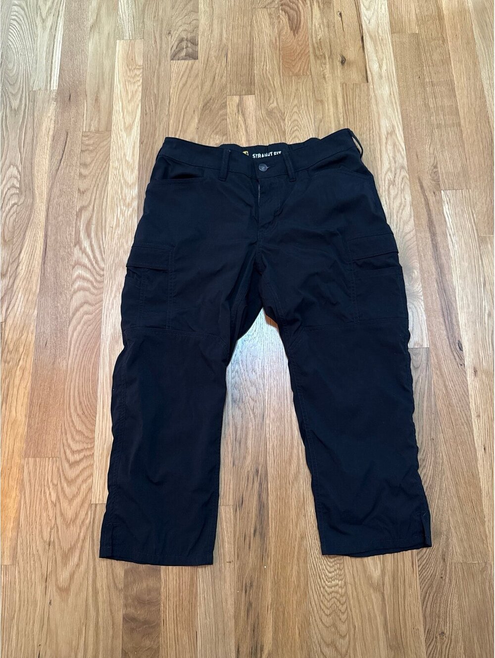 Carhartt Force Madden Black Cargo Capri Straight Fit Women’s Size 8